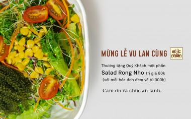 KHUYẾN MÃI LỚN TẠI HỆ THỐNG NHÀ HÀNG CHAY MỘC NHIÊN 